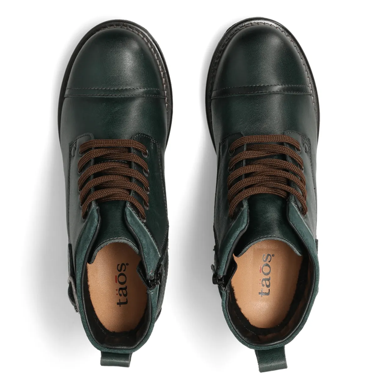 Happy Steps Comfortable Movement Taos Women's Mini Crave Deep Teal Green Leather