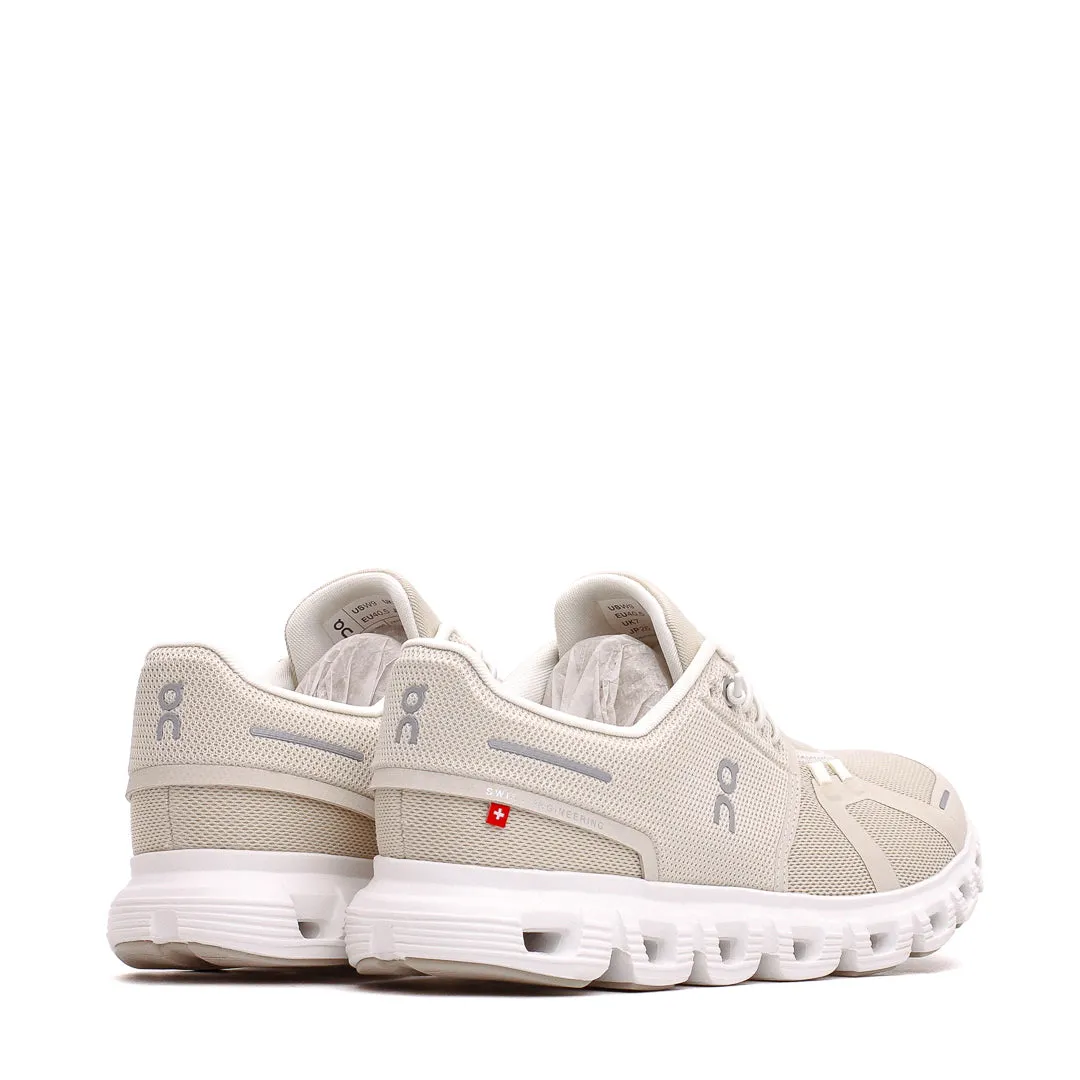 running on flat ground shoes ON Women Cloud 6 Pearl White 3WF10060755
