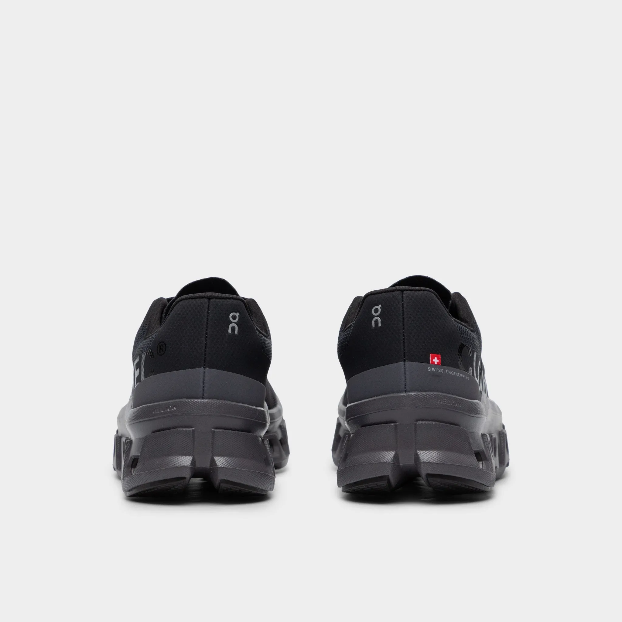 On Women's Cloudmonster Black / Magnet Travel Ready Win Step