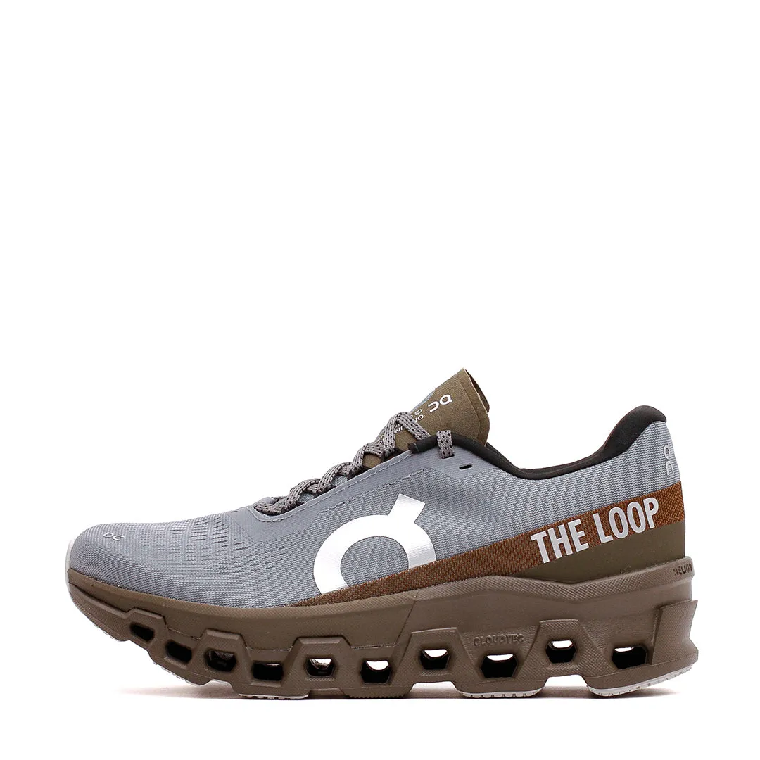 ON x Pleasures x The Loop Men Cloudmonster 2 PLS-TL Mist Olive 3MF10493192 support - enhanced shoes school shoes