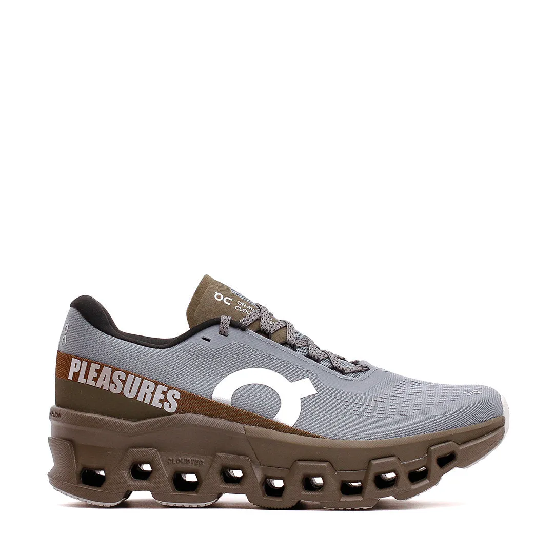 ON x Pleasures x The Loop Men Cloudmonster 2 PLS-TL Mist Olive 3MF10493192 track running footwear for intermediate