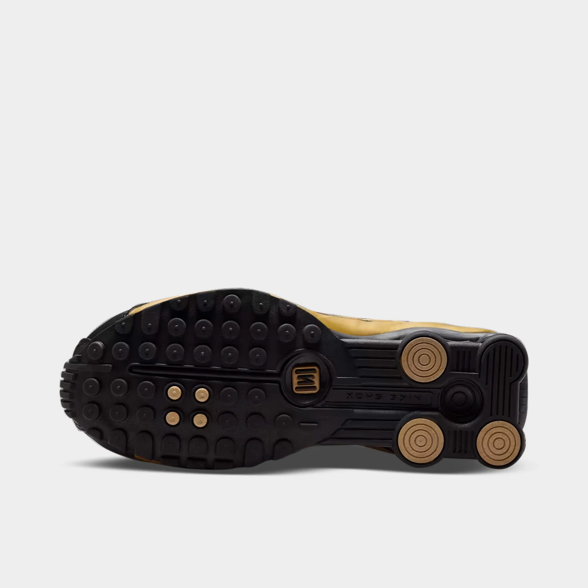 Nike Women's Shox R4 Black / Metallic Gold - Metallic Silver Fast Entry No Break
