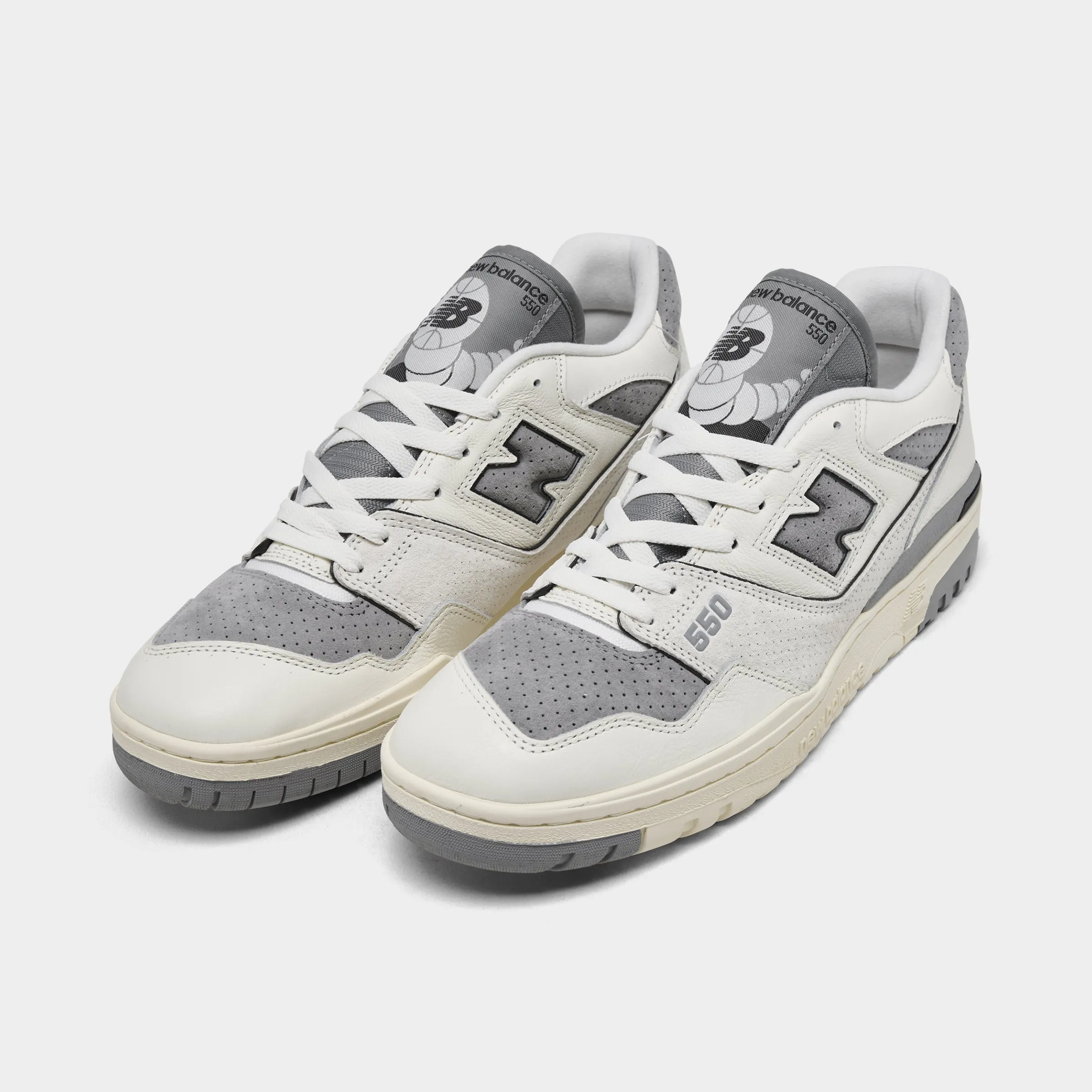 New Balance 550 Sea Salt / Slate Grey ergonomic
