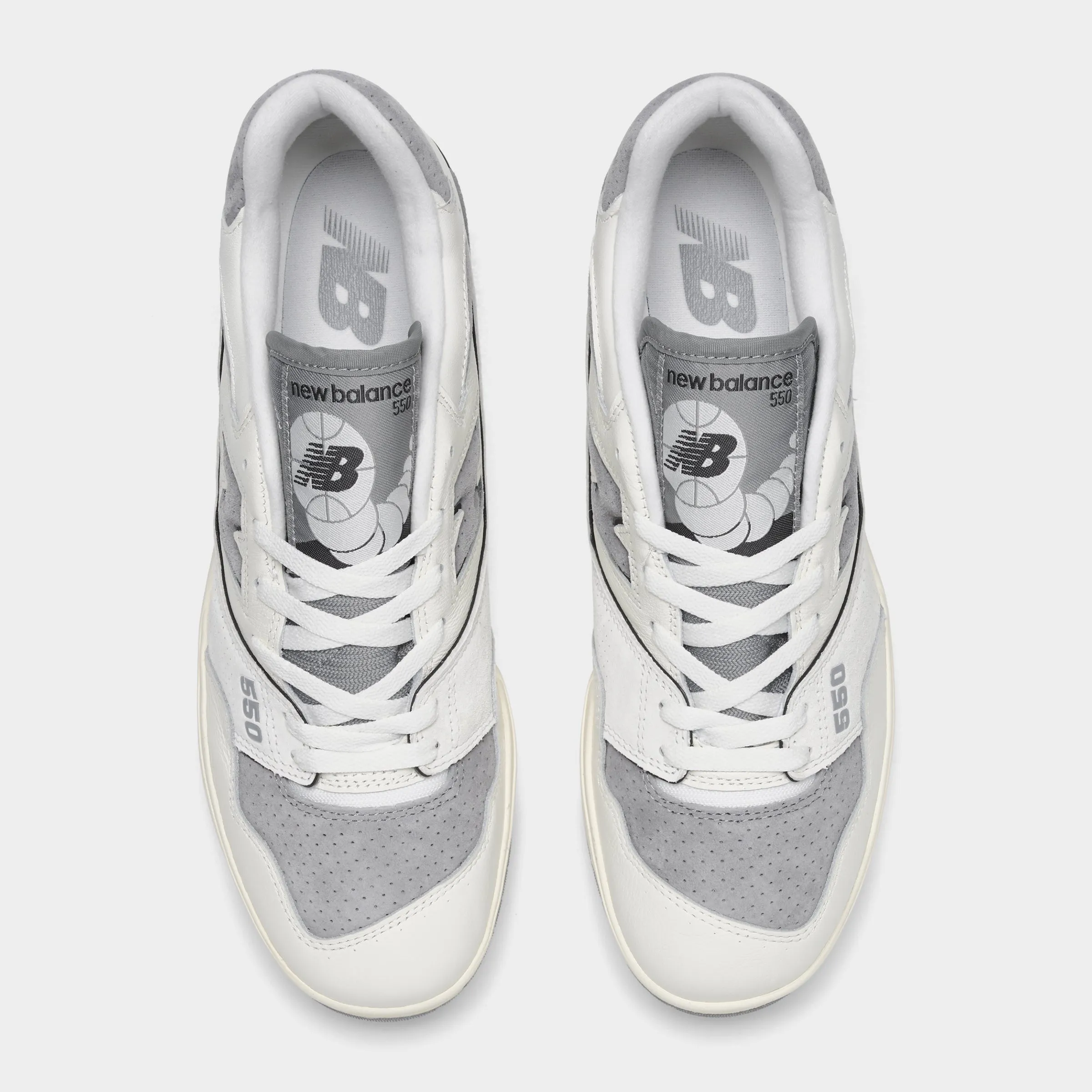Park Step Style Pop New Balance 550 Sea Salt / Slate Grey
