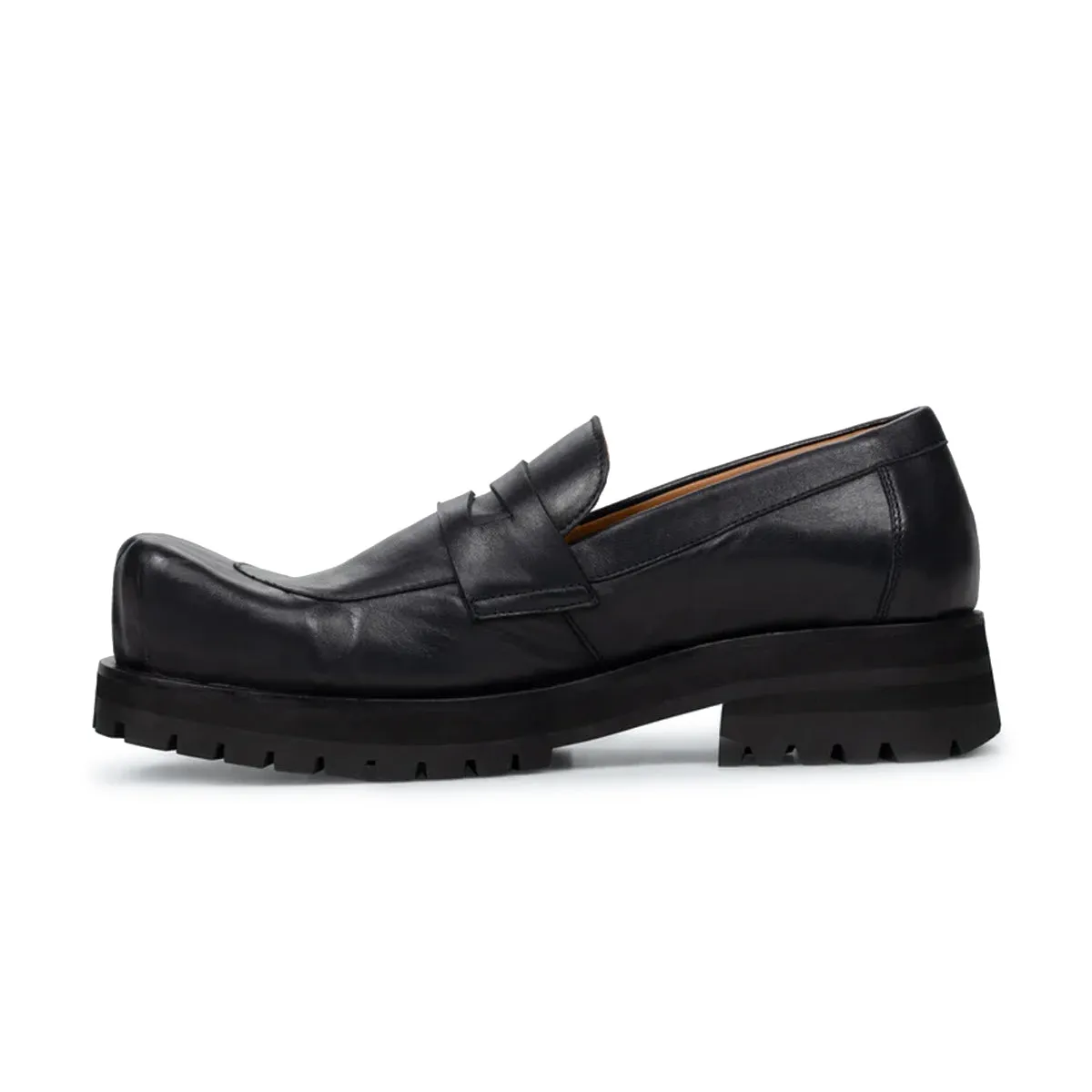 Sheathed Moccasin Moggies 'Black' City Edge Energy Boost