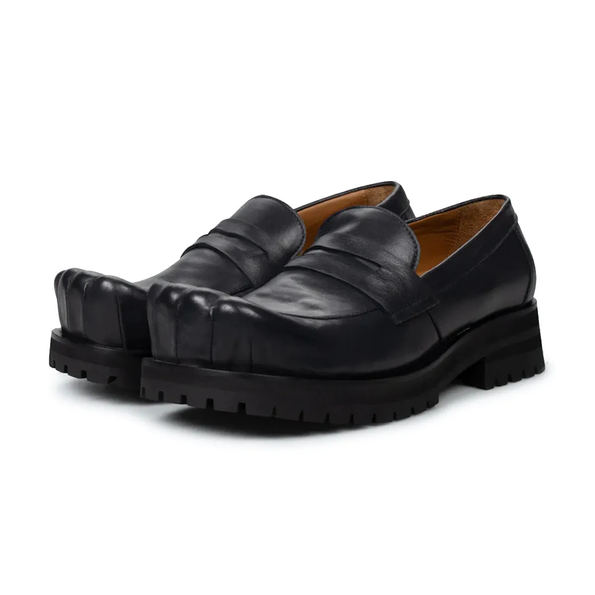Sheathed Moccasin Moggies 'Black' Office Smart Ventilated Design