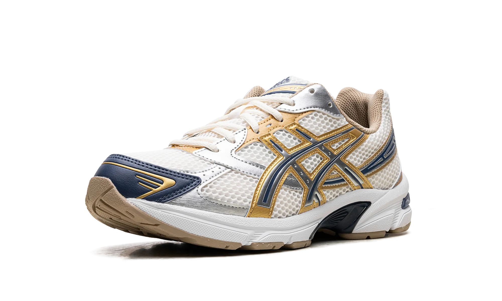 Gel-1130 "Cream Pure Silver Gold Blue" aerobic dance shoes