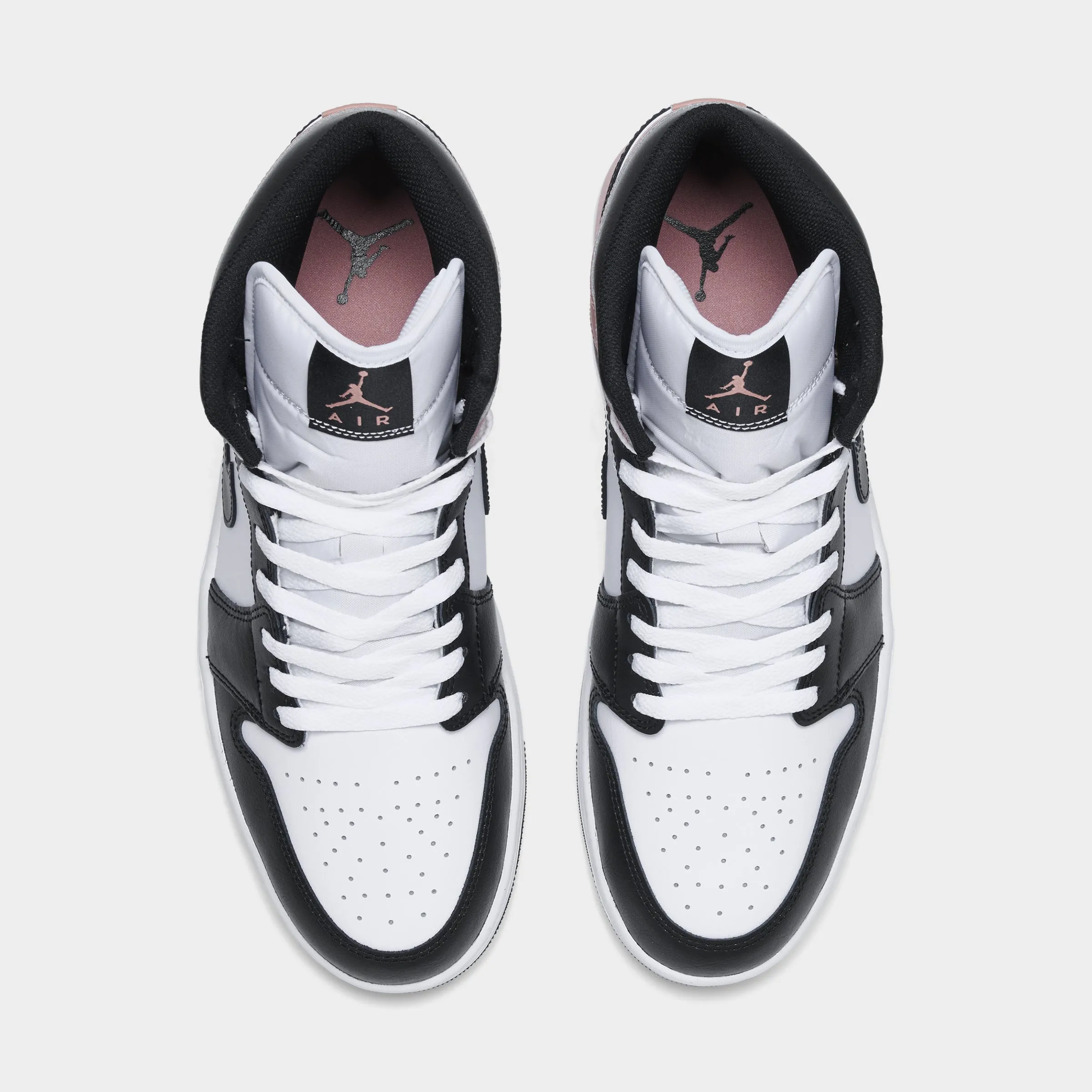 Fashion Comfort Jordan 1 Mid White / Black - Rust Pink