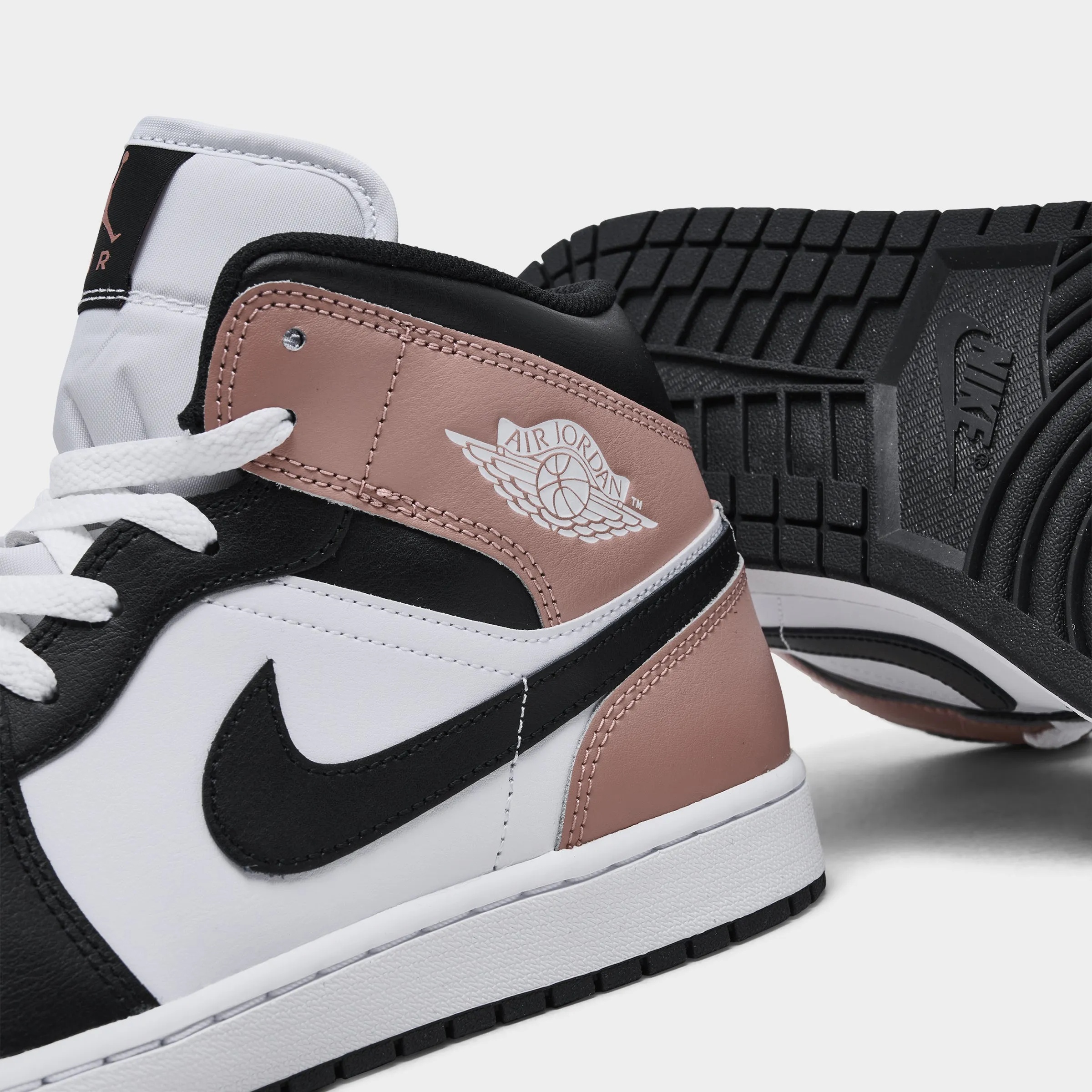 Urban Explorer Jordan 1 Mid White / Black - Rust Pink
