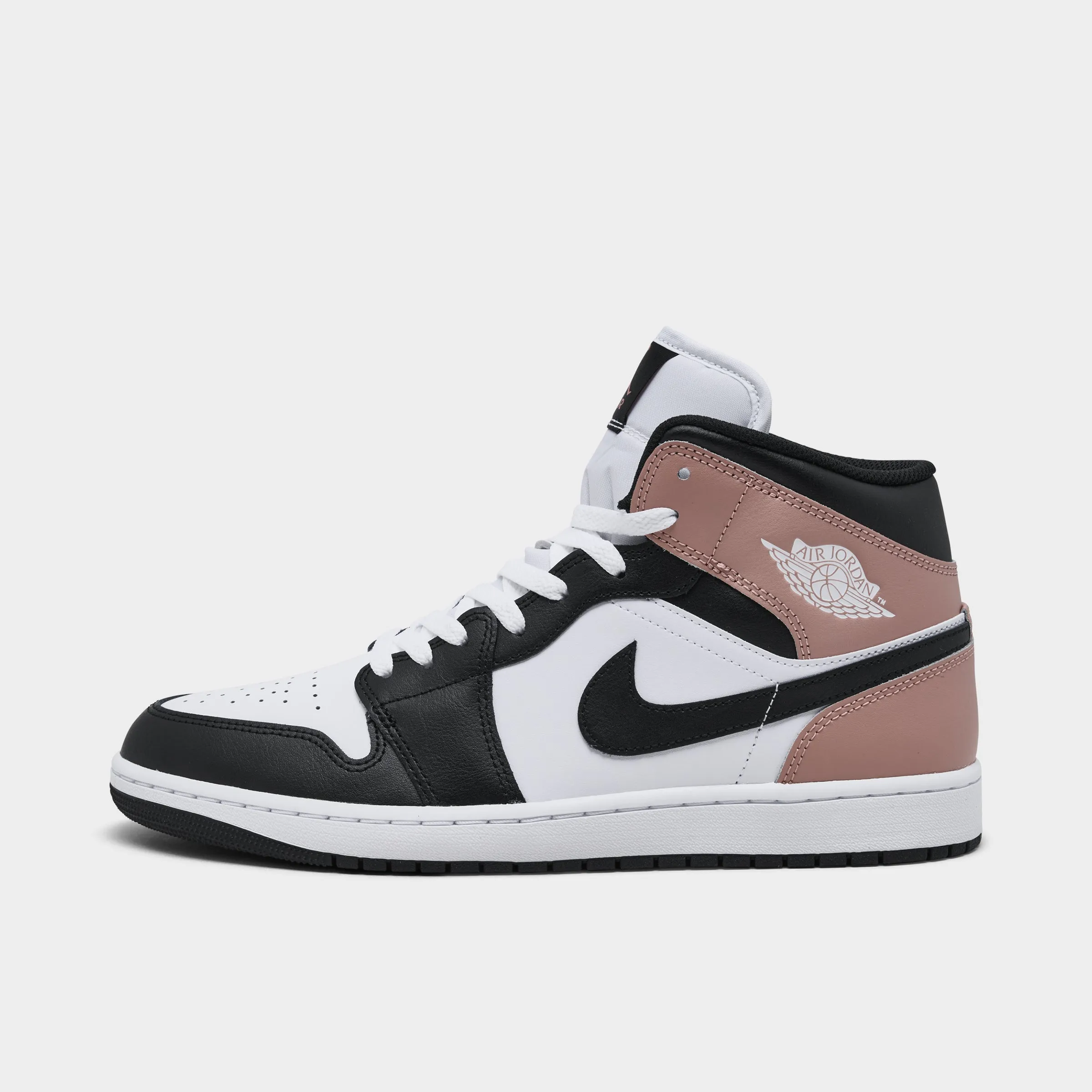 Jordan 1 Mid White / Black - Rust Pink Leisure Day