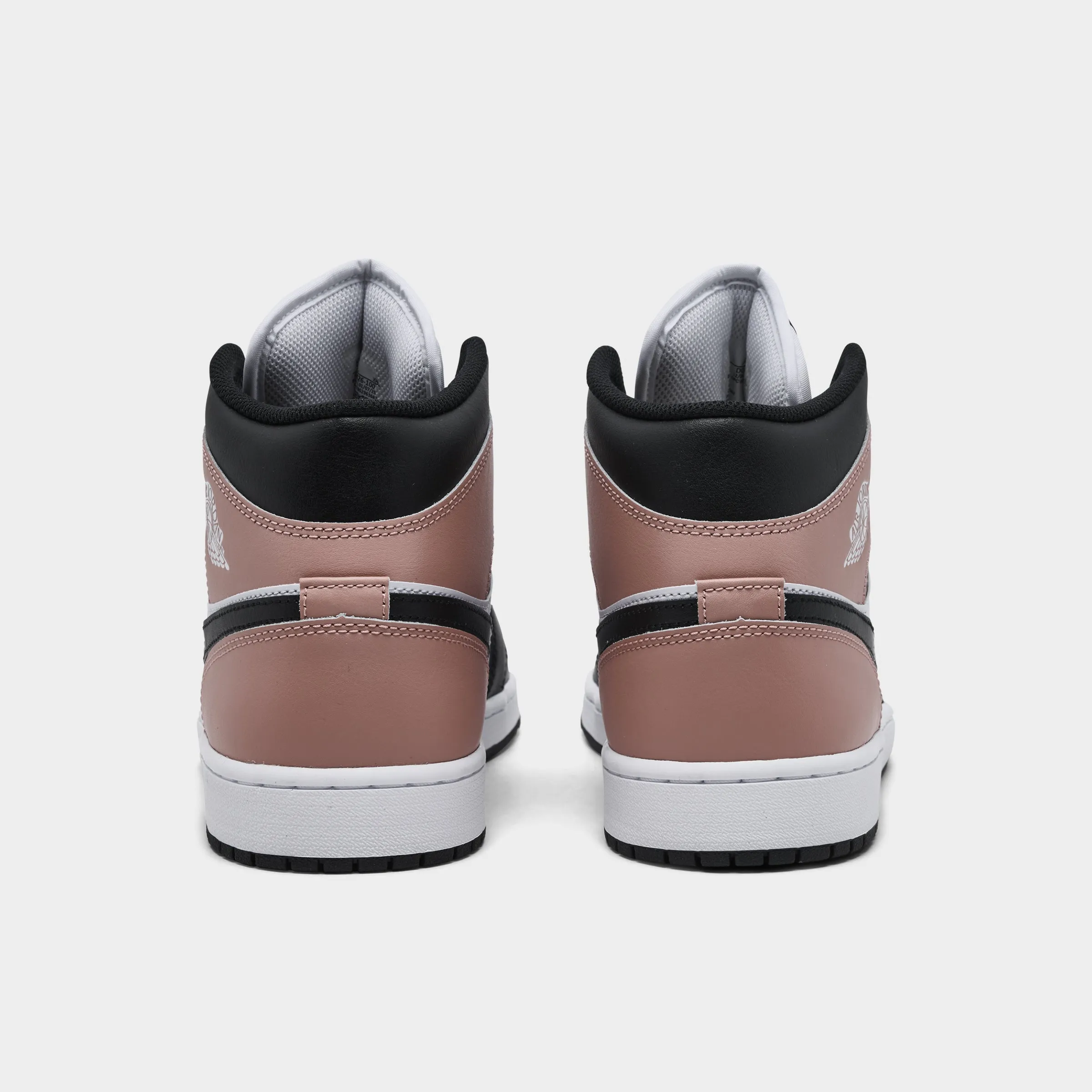 Jordan 1 Mid White / Black - Rust Pink Denim Cool