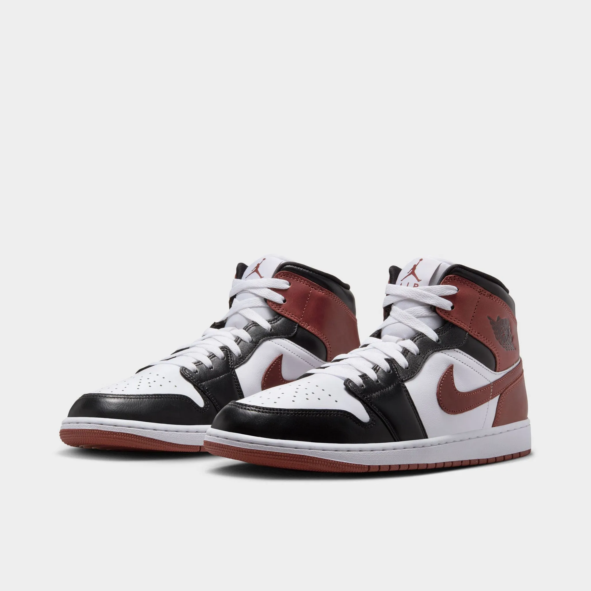Street Trend Jordan 1 Mid SE White / Dark Pony - Black