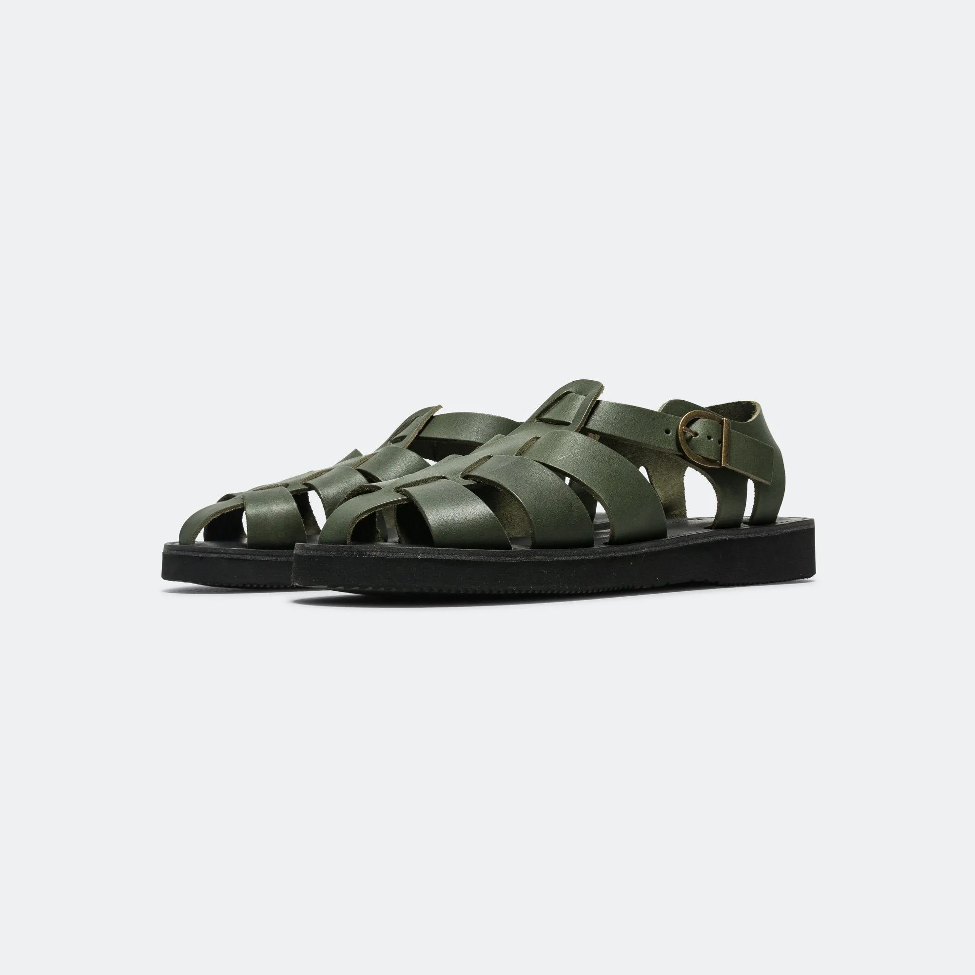 Spring Shine City Wear Gurkha Sandal - Pottery Green