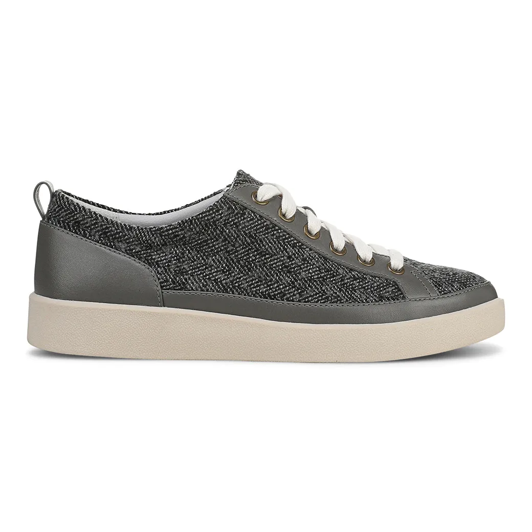 Antibacterial Womens Vionic Winny Lace Up Sneaker in Slate Grey Multi