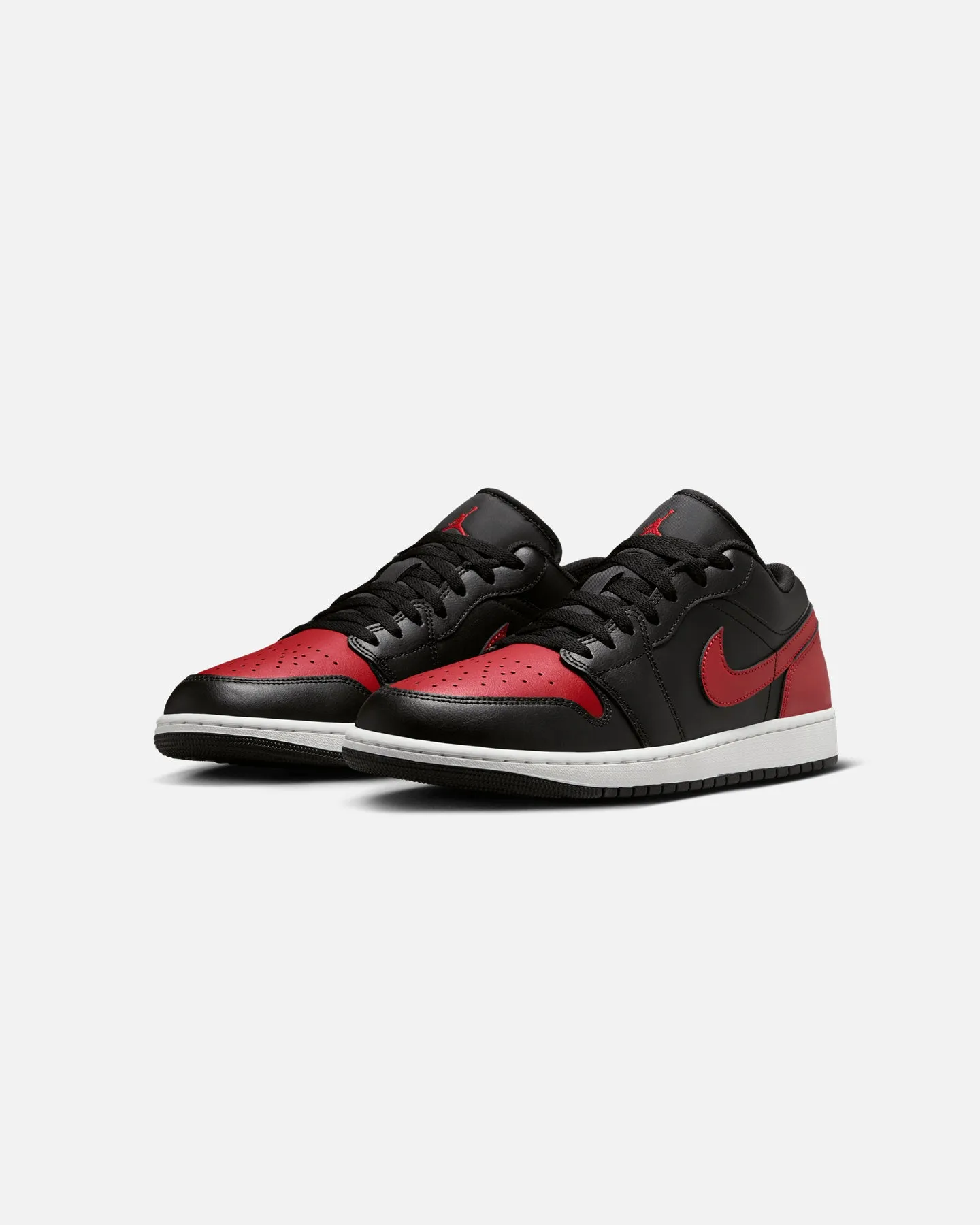 Icon Edge Jordan Air Jordan 1 Low "Bred" Black/Varsity Red-Summit White
