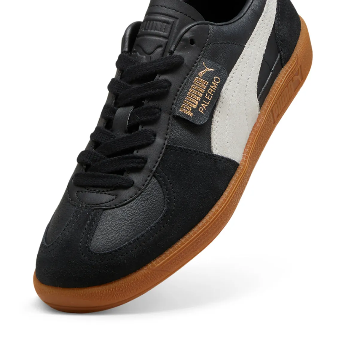 Palermo Leather 'Black Feather Gray Gum' waterproof