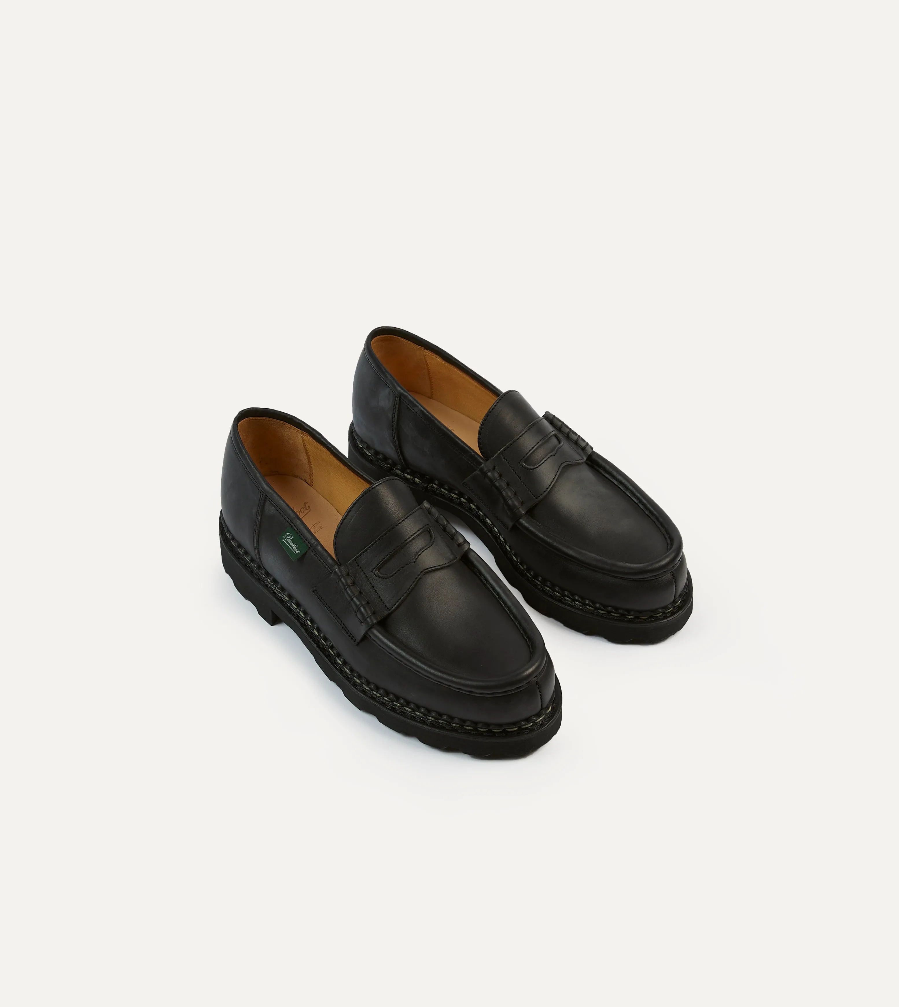 Paraboot Reims Black Leather Loafer Destination Wedding Nordic Line