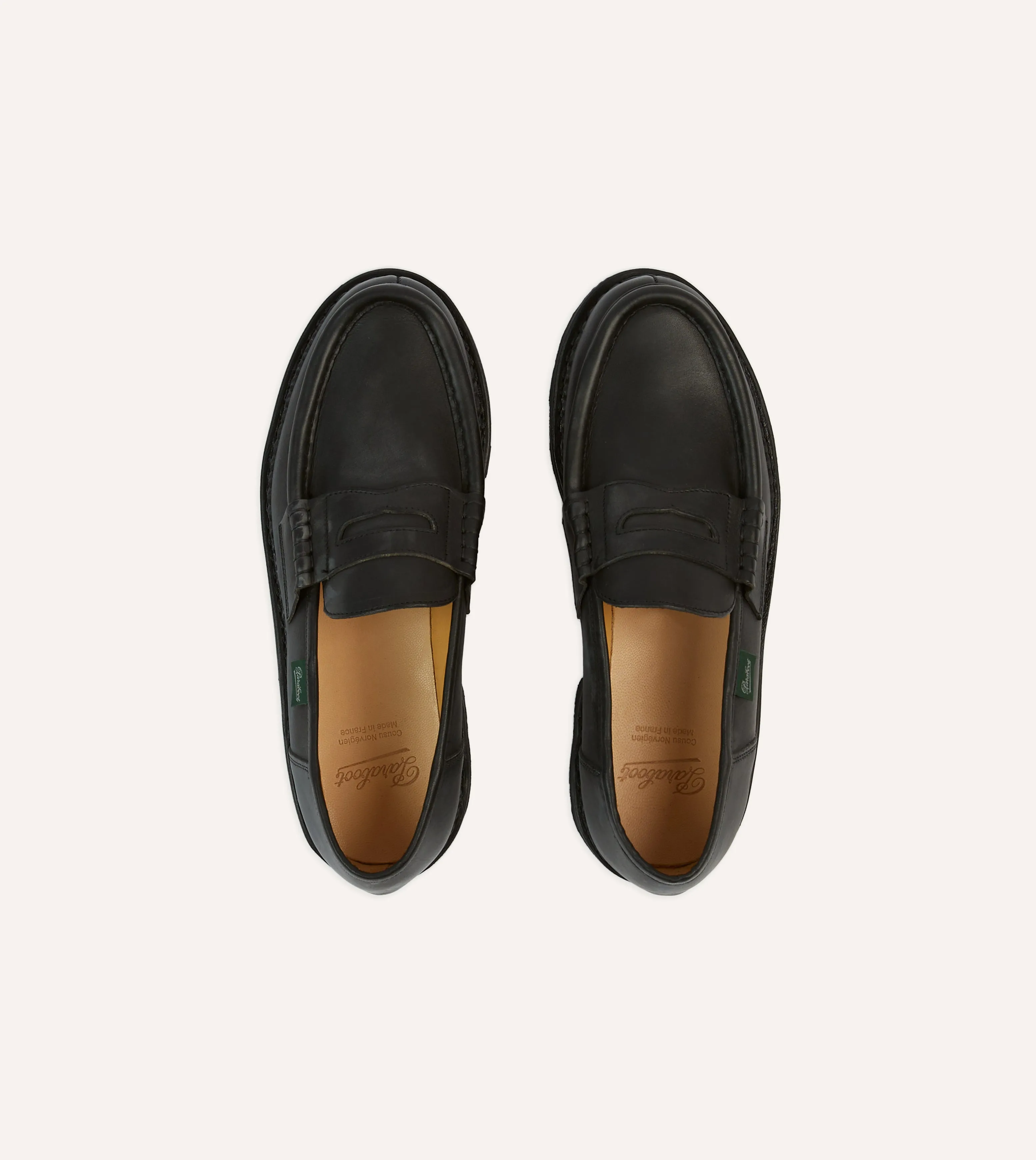 Paraboot Reims Black Leather Loafer Easy Maintenance