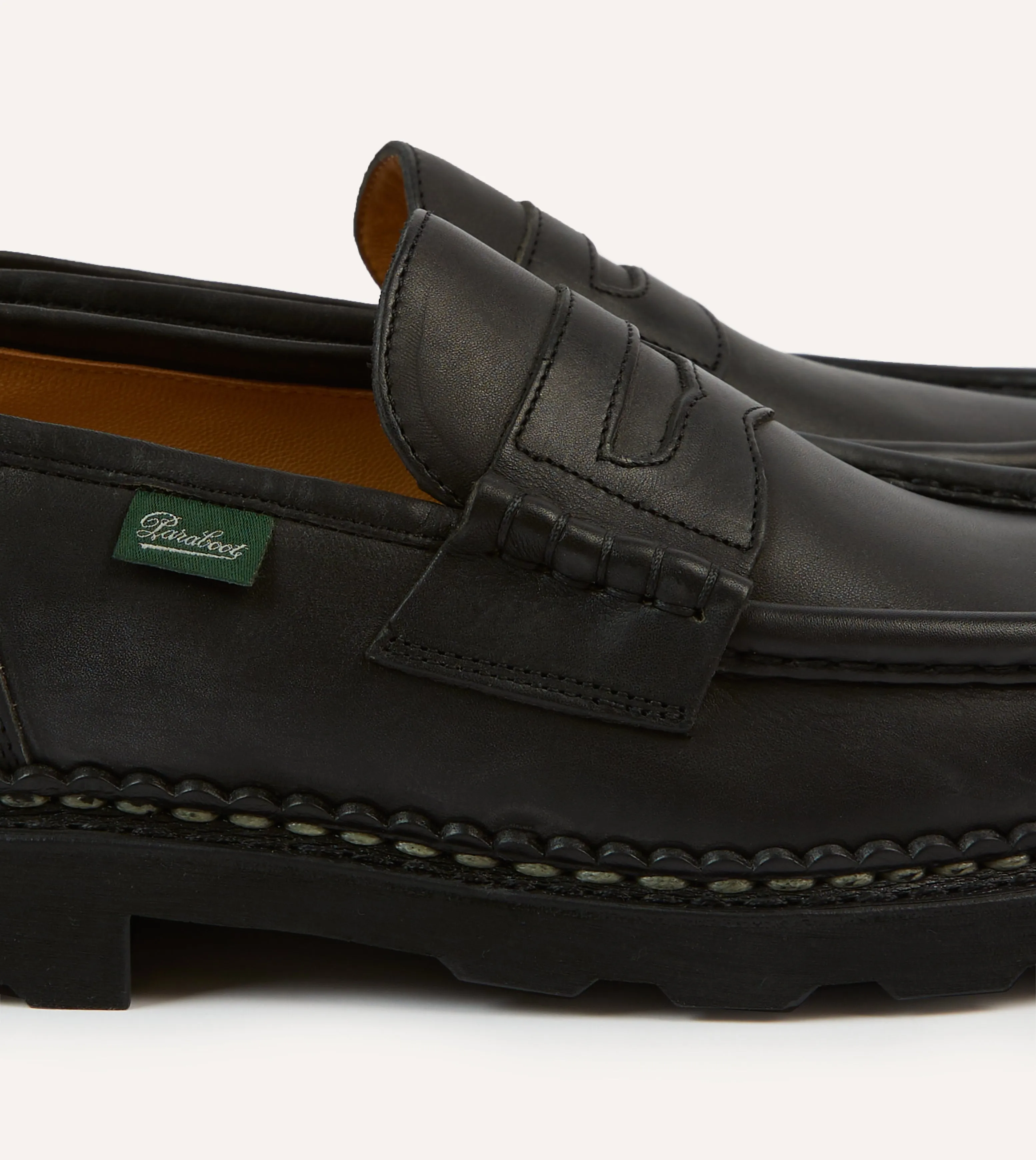 Fine Dining Paraboot Reims Black Leather Loafer