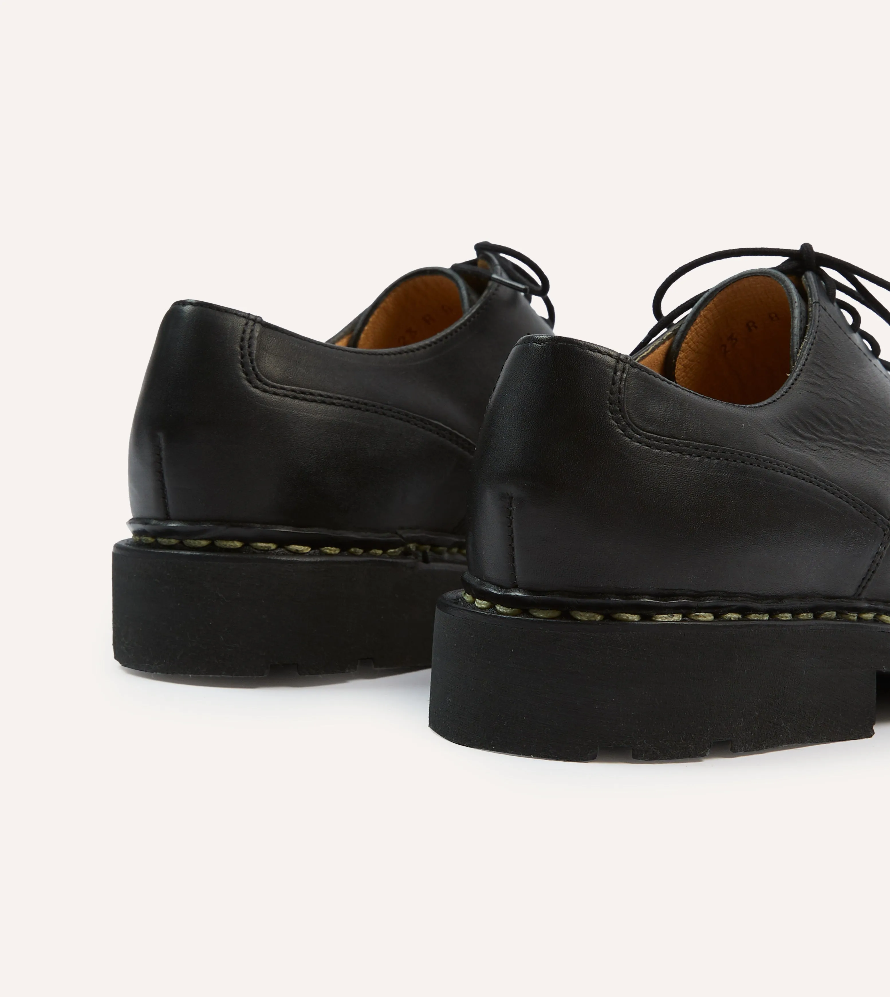 Professional Style Paraboot Villandry Noir Calf Leather Derby Shoe