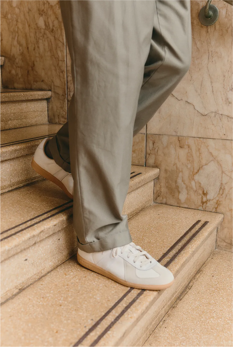 athletic chic Sophisticated traction BW Army Lux 'White' Sneakers