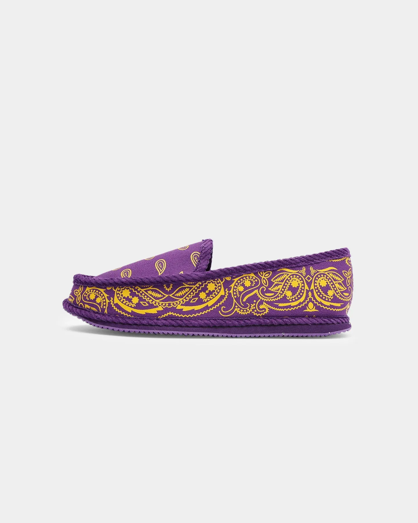 Night Out Color Mix Goat Crew Bandana Slipper Purple/Yellow