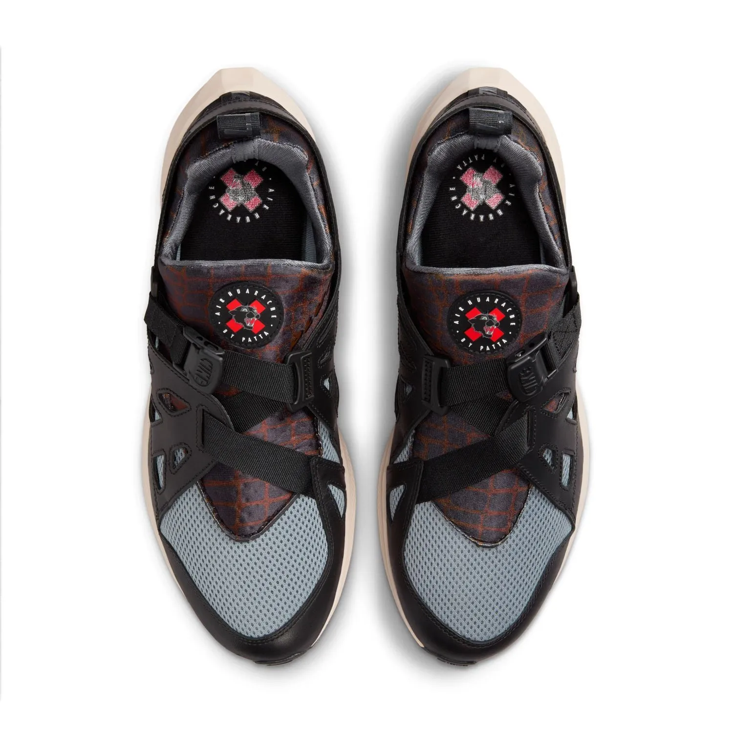   Patta Air Huarache 'Black Cool Grey' Reinforced toe Resort Mood