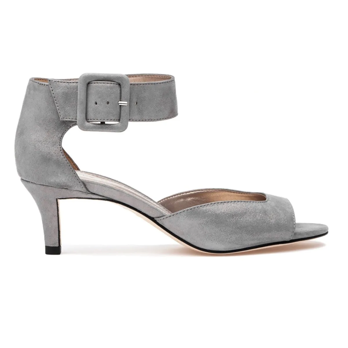 Formal Conference Style Crisp Pelle Moda Women's Berlin Pewter Metallic