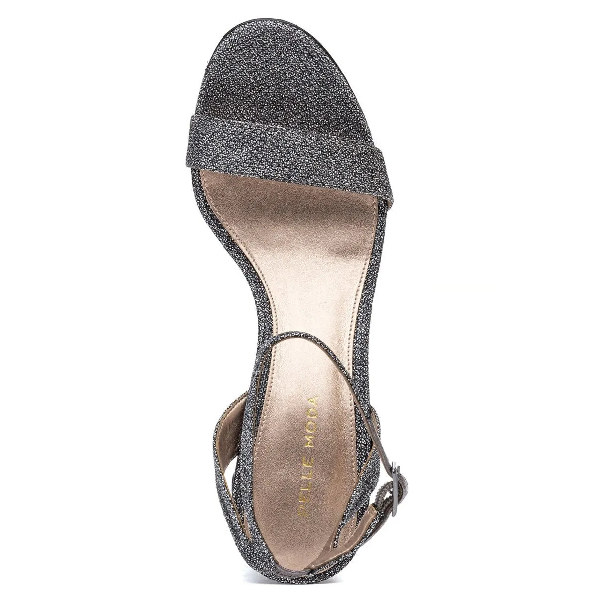 hypoallergenic Black Tie Pelle Moda Women's Moira 2 Pewter Metallic