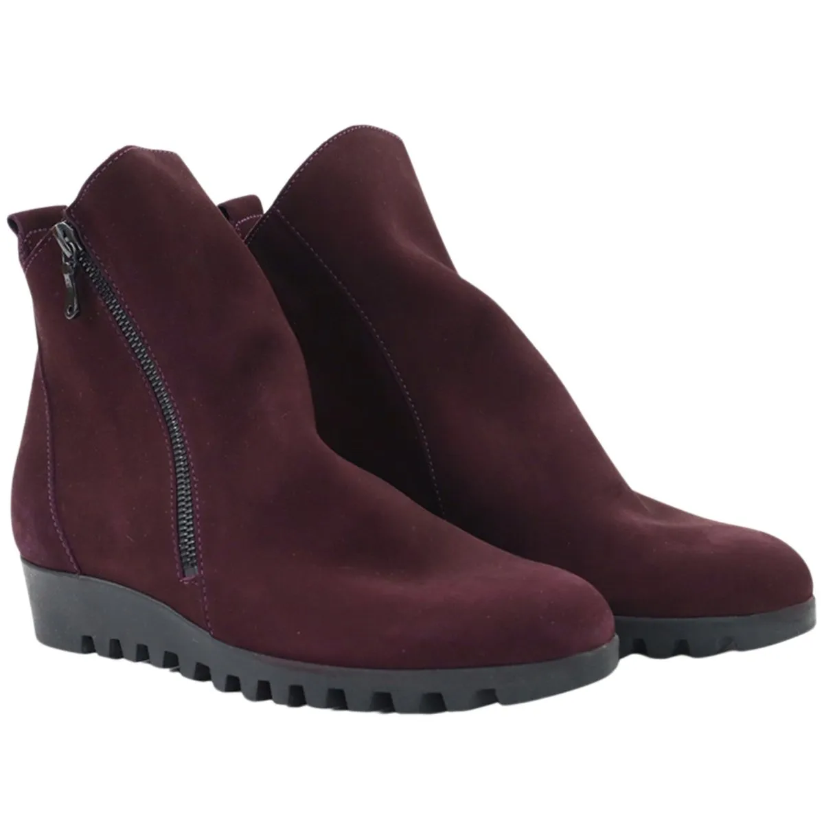 Arche Women's Lomage Wine Nubuck Durable Construction Shine Shade