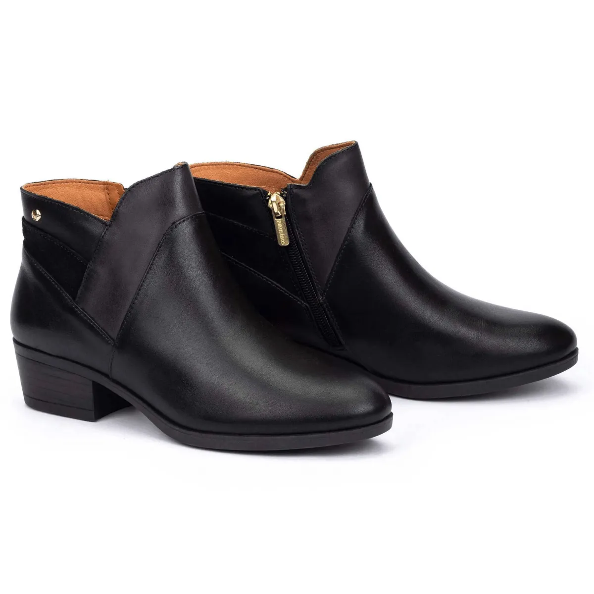 Pikolinos Women's Daroca Black Leather Silent Glide Opulent Edge