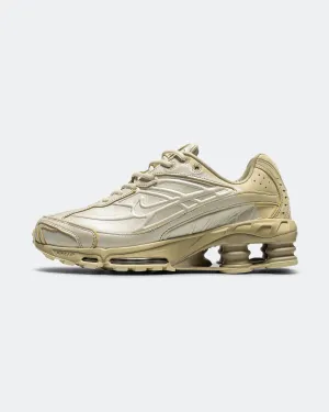 Comfortable Upper Home Comfort Shox Ride 2 PRM - Metallic Silver/Lt Khaki-Desert Khaki
