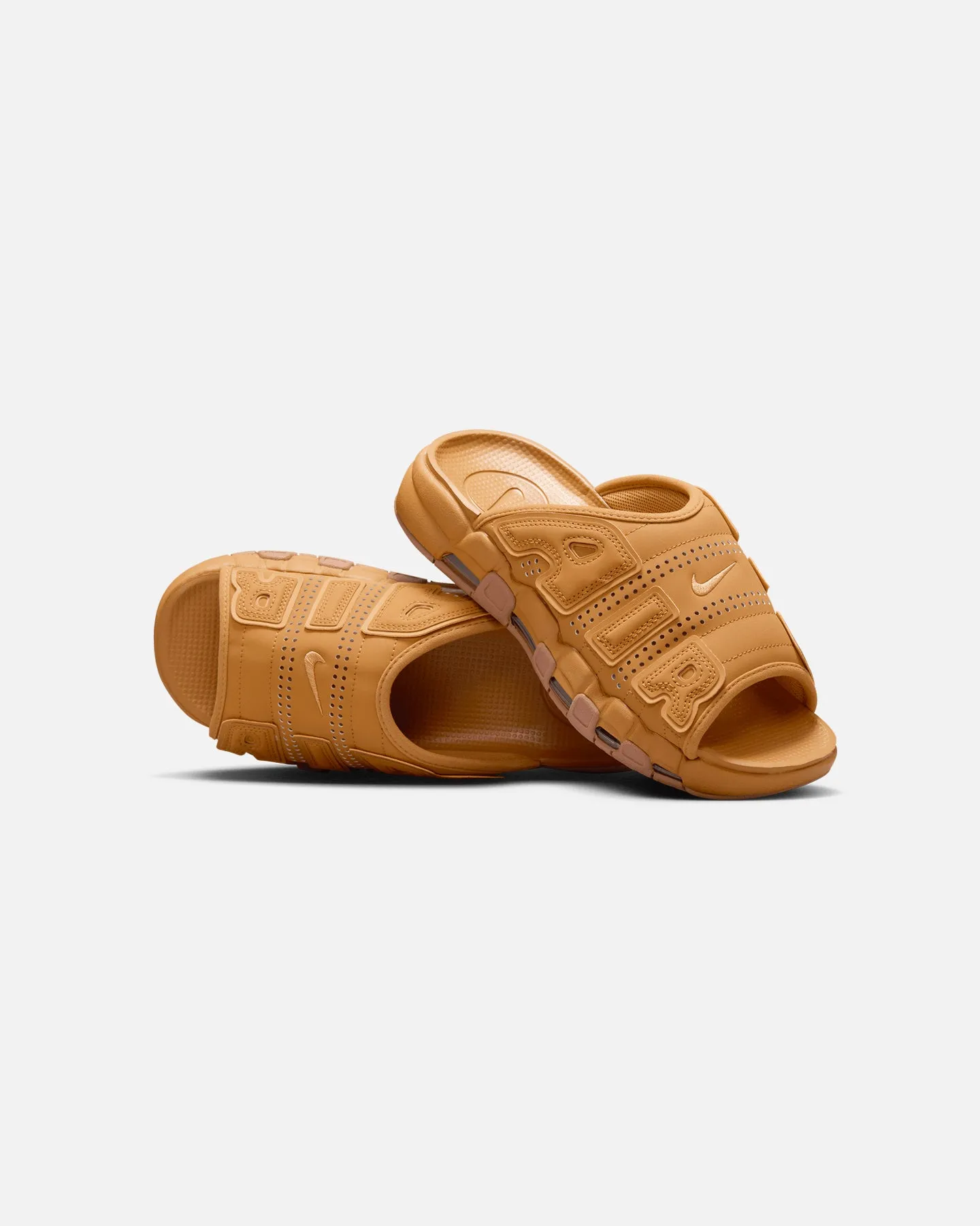 Nike Air More Uptempo Slides Flax Year long Trend Glow