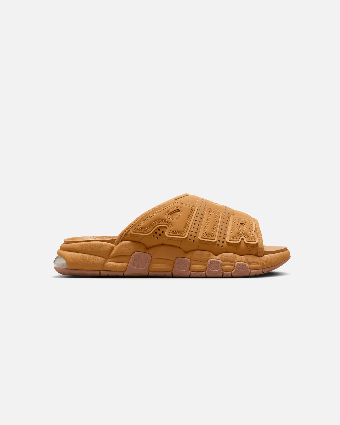Training Nike Air More Uptempo Slides Flax