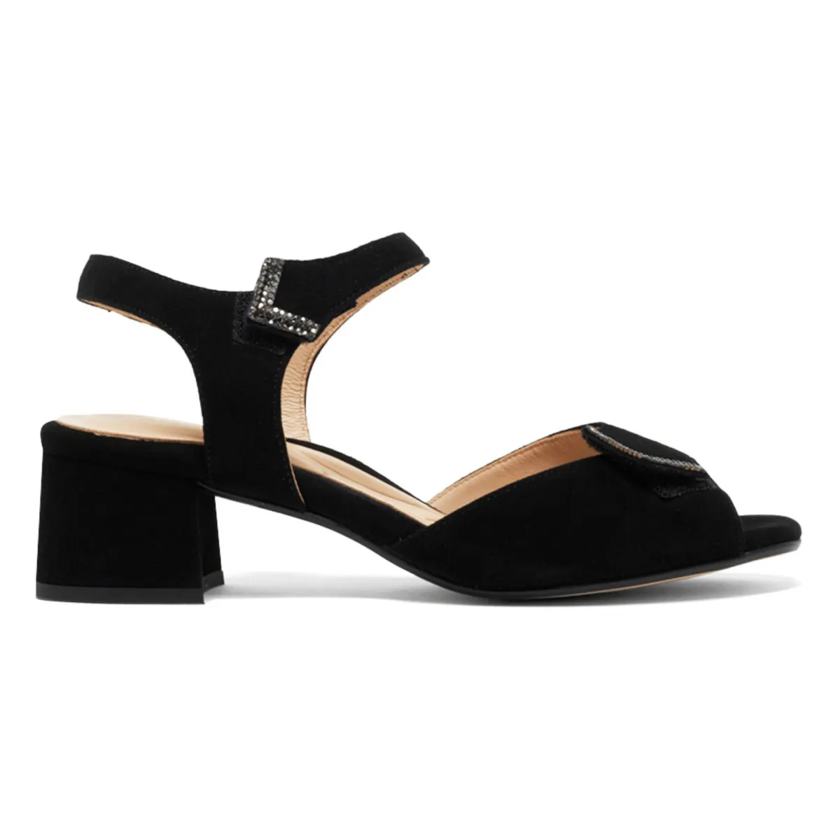 Pop Tone Smooth Leather PieSanto Women's 230288 Black Suede