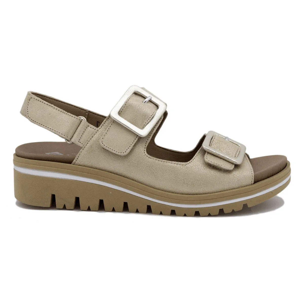 Steady Step Comfort Cushion PieSanto Women's 250791 Beige Suede