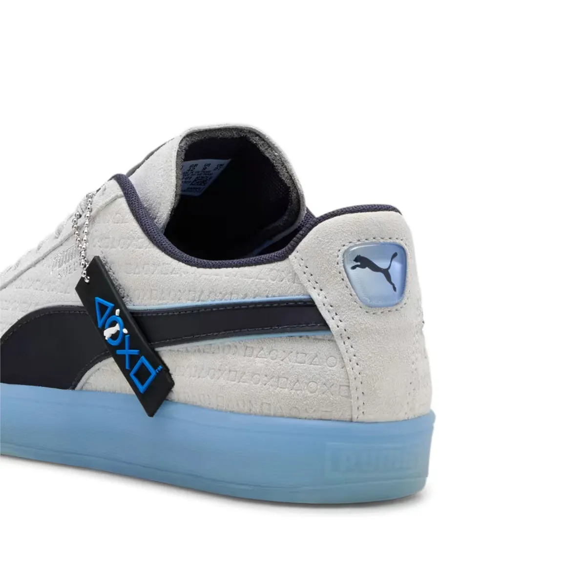 least party Breathable flair   Playstation Suede 'Glacial Gray New Navy'