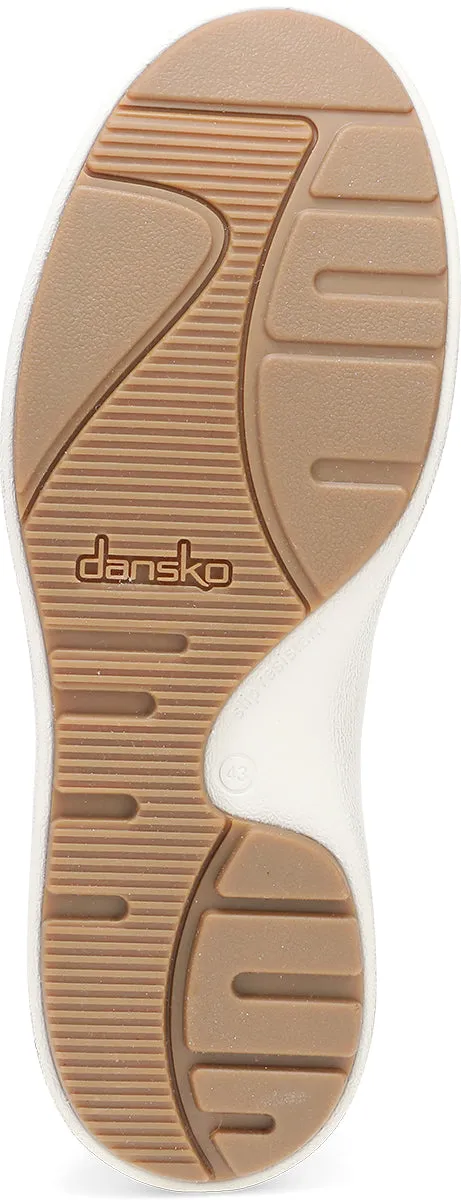 DANSKO TREVOR WHITE padded collar material