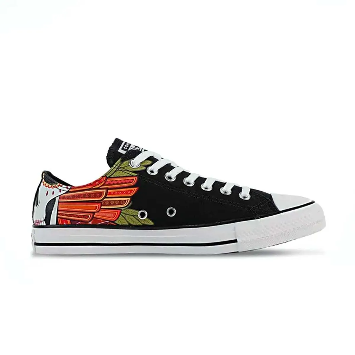 open - toe Chuck Taylor All Star Low 'Dia De Los Muertos'