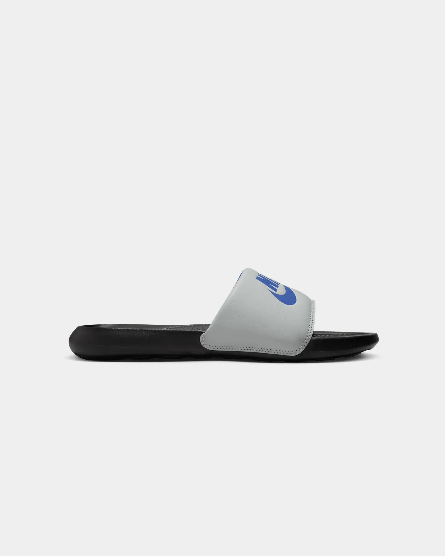 Comfort Outsole Moisture wicking Nike Victori One Slide Light Smoke Grey/Game Royal-Black