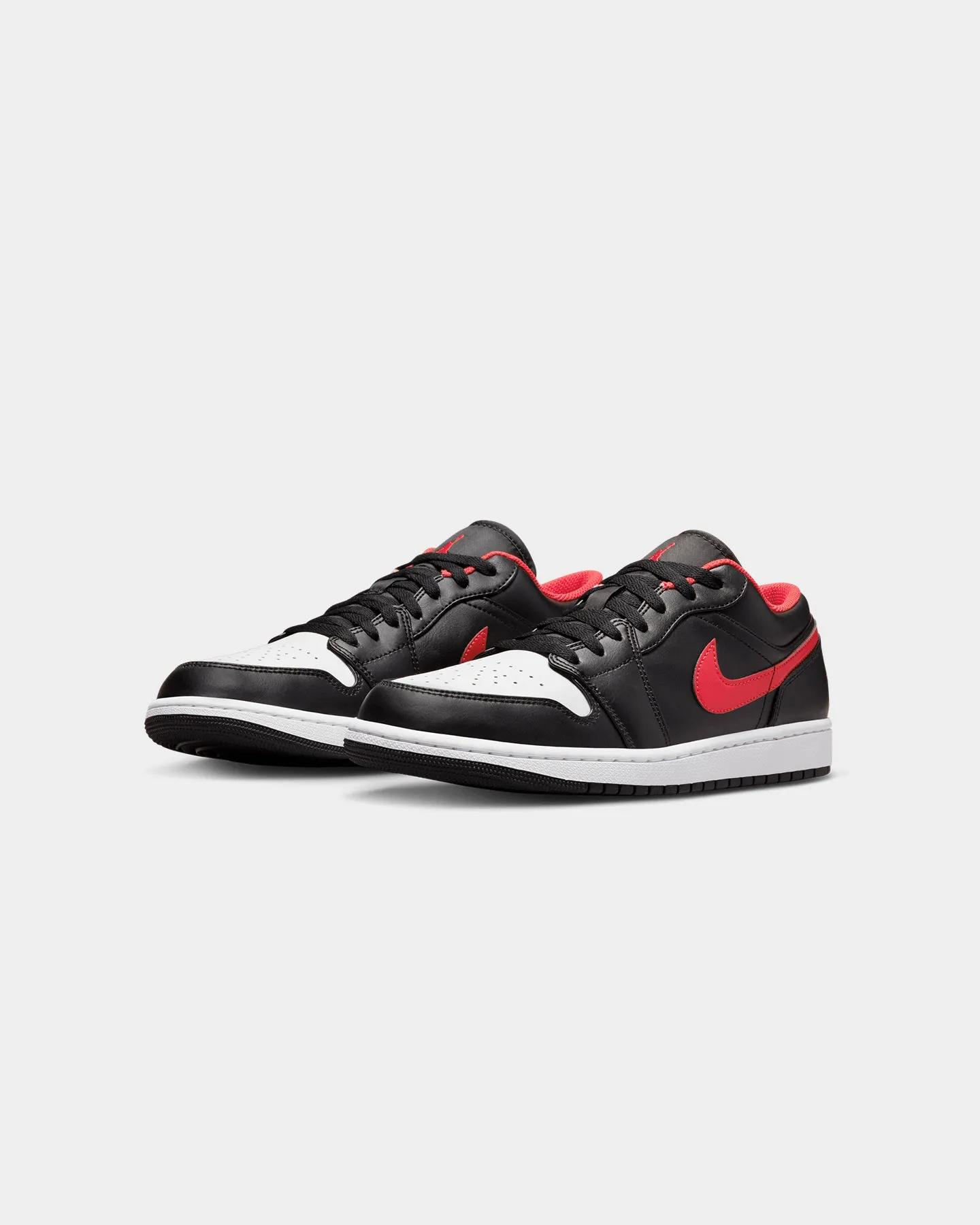 Jordan Air Jordan 1 Low "White Toe" Black/Fire Red-White slow walk Daily Chill