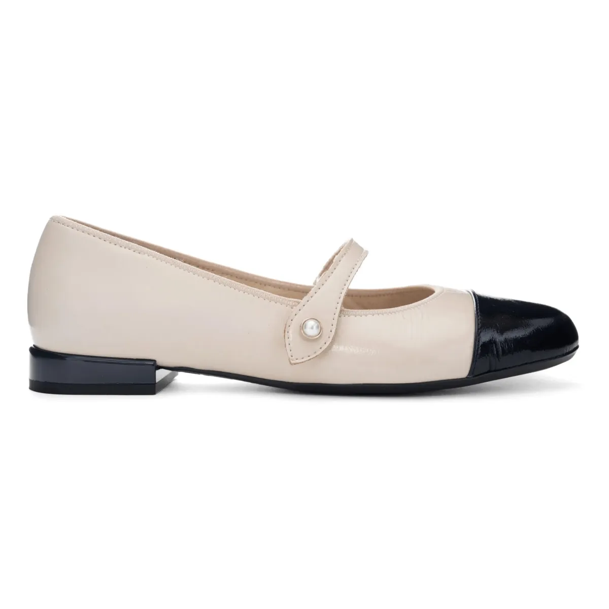 Ara Women's Sapphire Cream/Navy Patent Leather Stylish Footwear