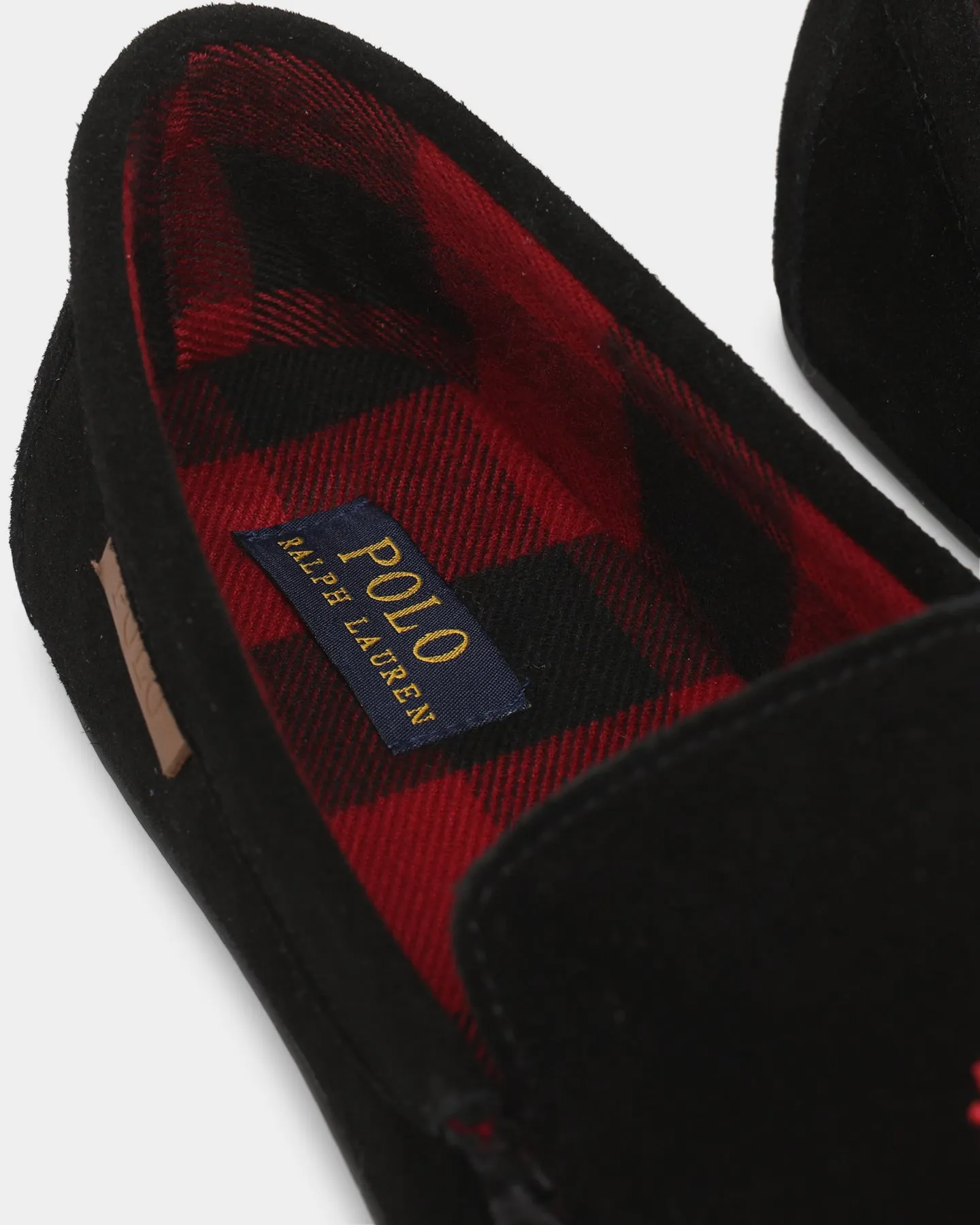 Polo Ralph Lauren Collins Slipper Black Elastic synthetic leather