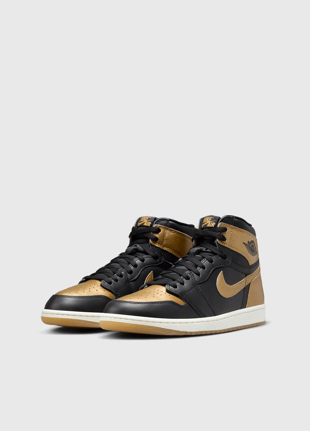 High-performance Air Jordan 1 Retro High OG 'Metallic Gold' Sneakers