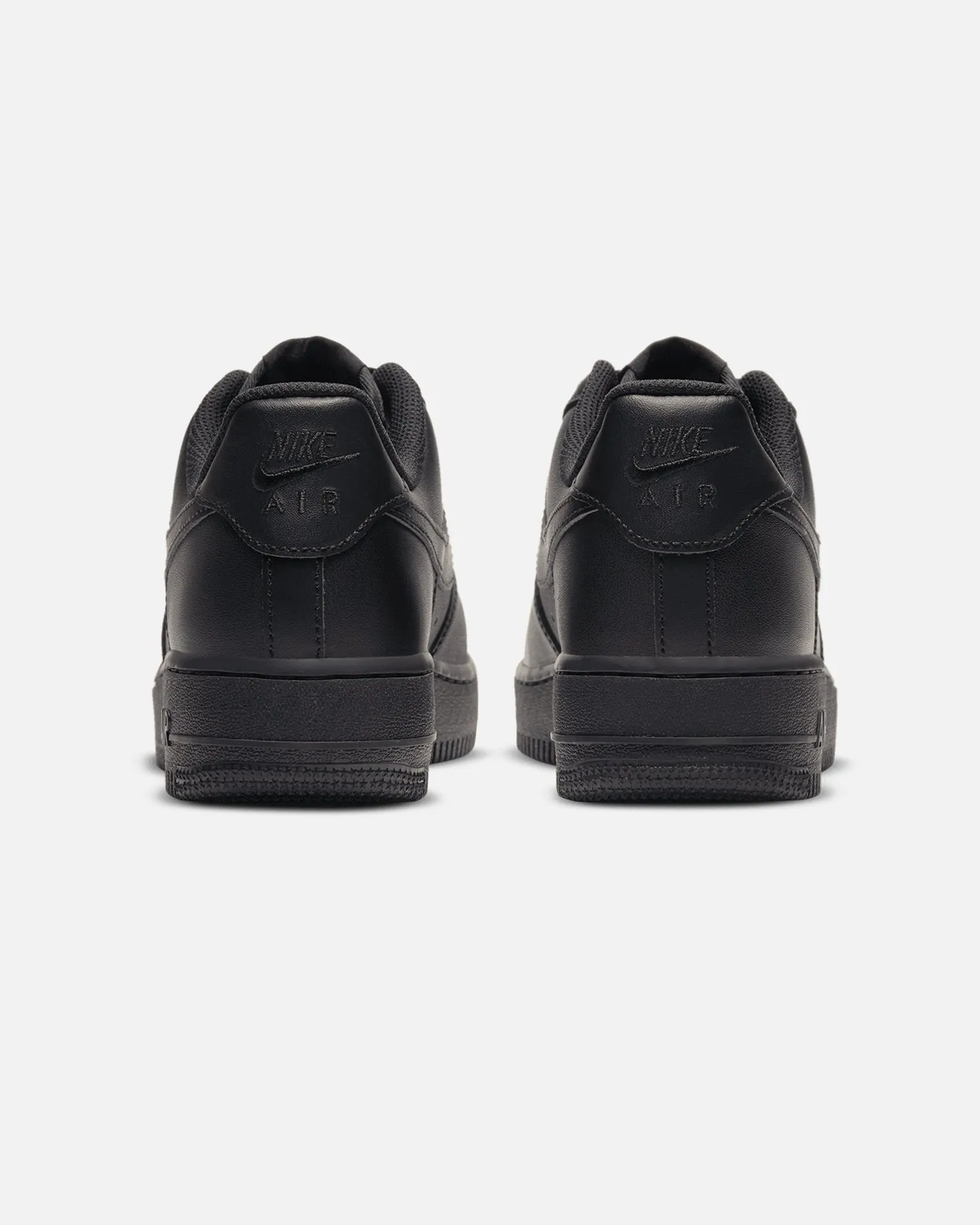 Nike Women's Air Force 1 '07 Black/Black Flats Dark