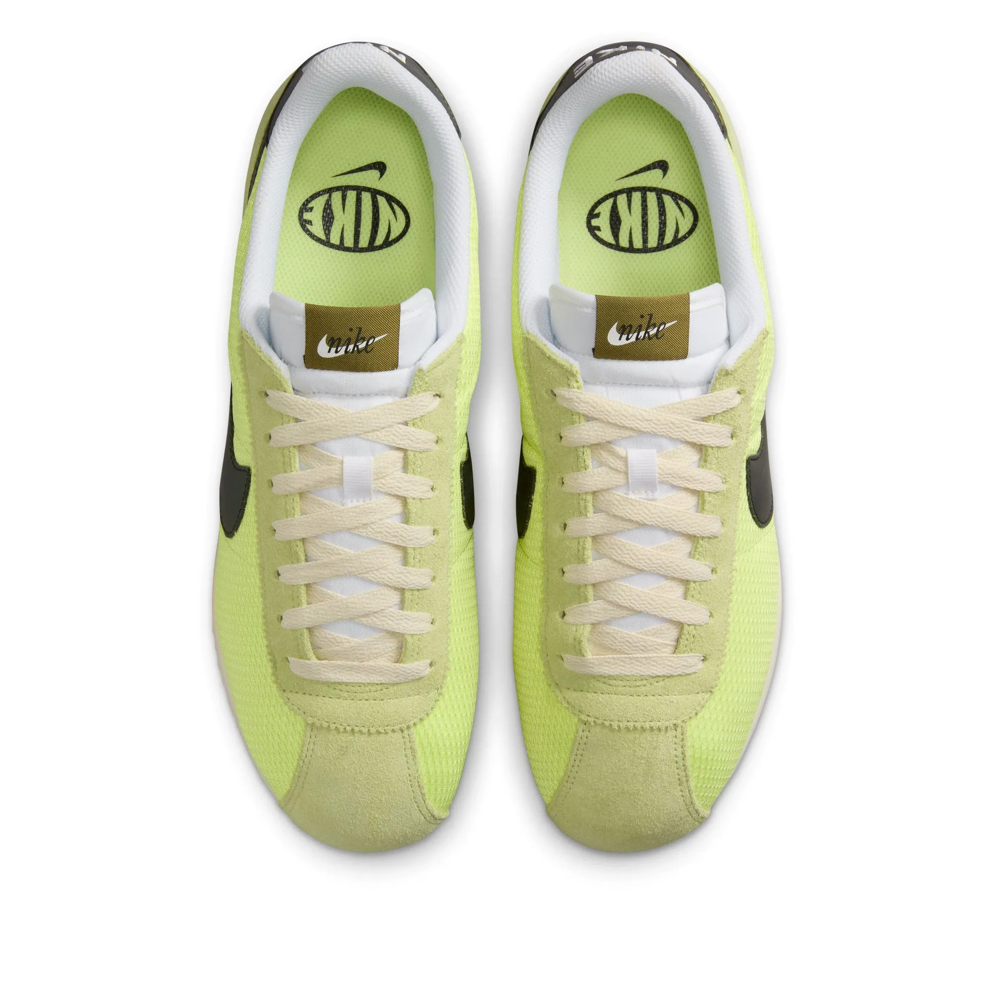 Nike Cortez Textile - Light Lemon Twist/Black Ergonomic Last Minimal Design