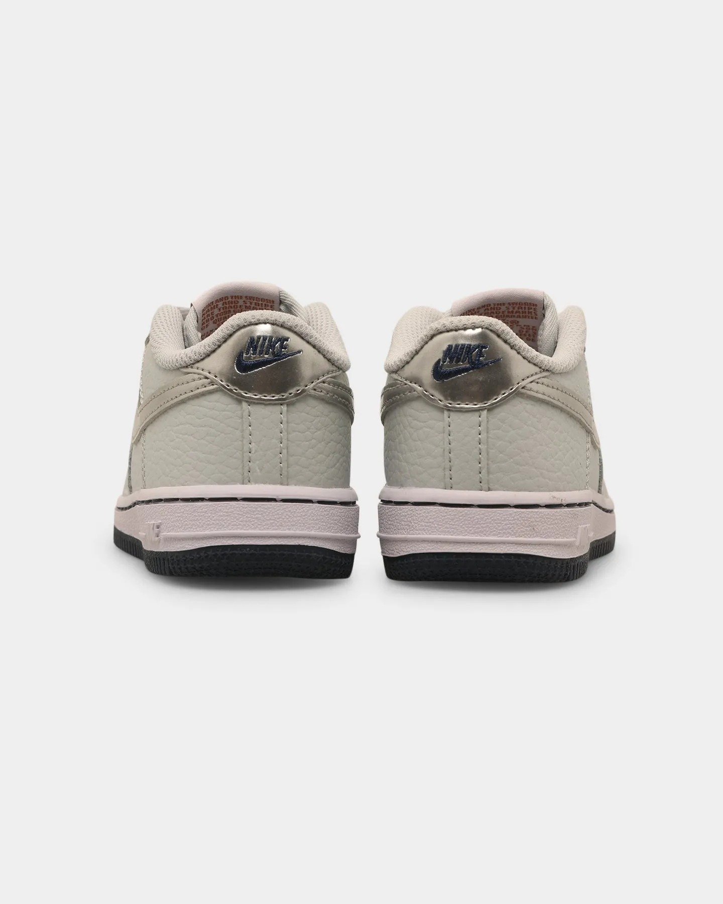 Nike Infants' Nike Force 1 Pure Platinum/Metallic Mid Top