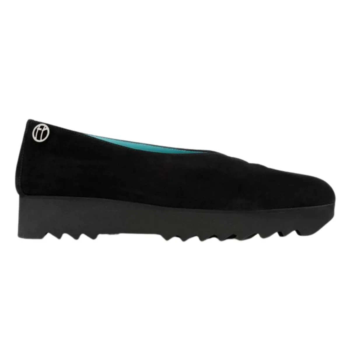 Thierry Rabotin Women's T Grace Black Suede foldable Comfortable Walk