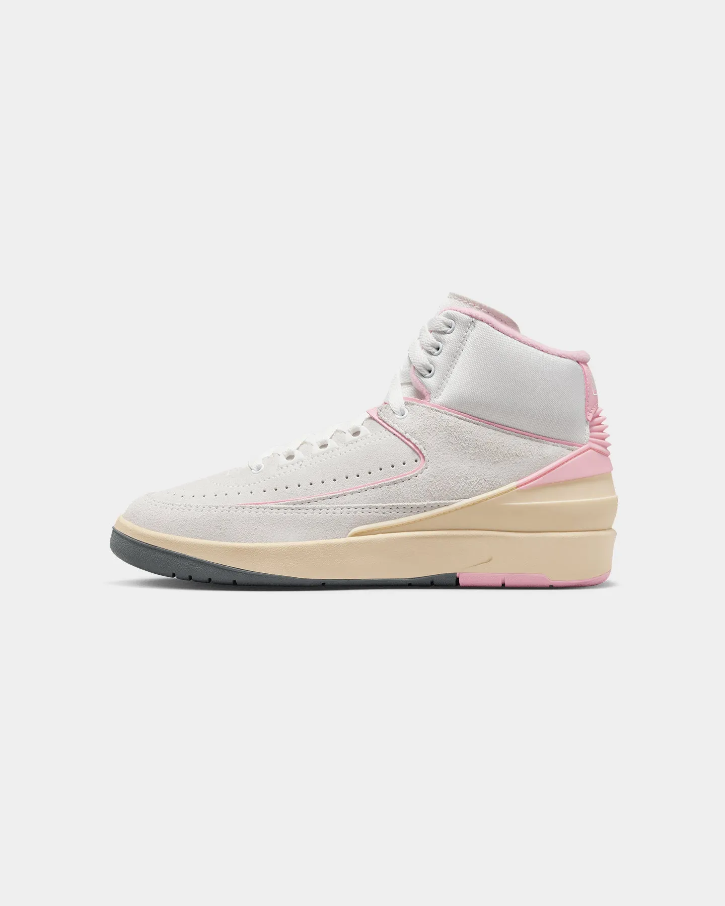 Mid-top Travel Shoes Jordan Women's Air Jordan 2 Retro "Soft Pink" Summit White/Gym Red/Medium Soft Pink