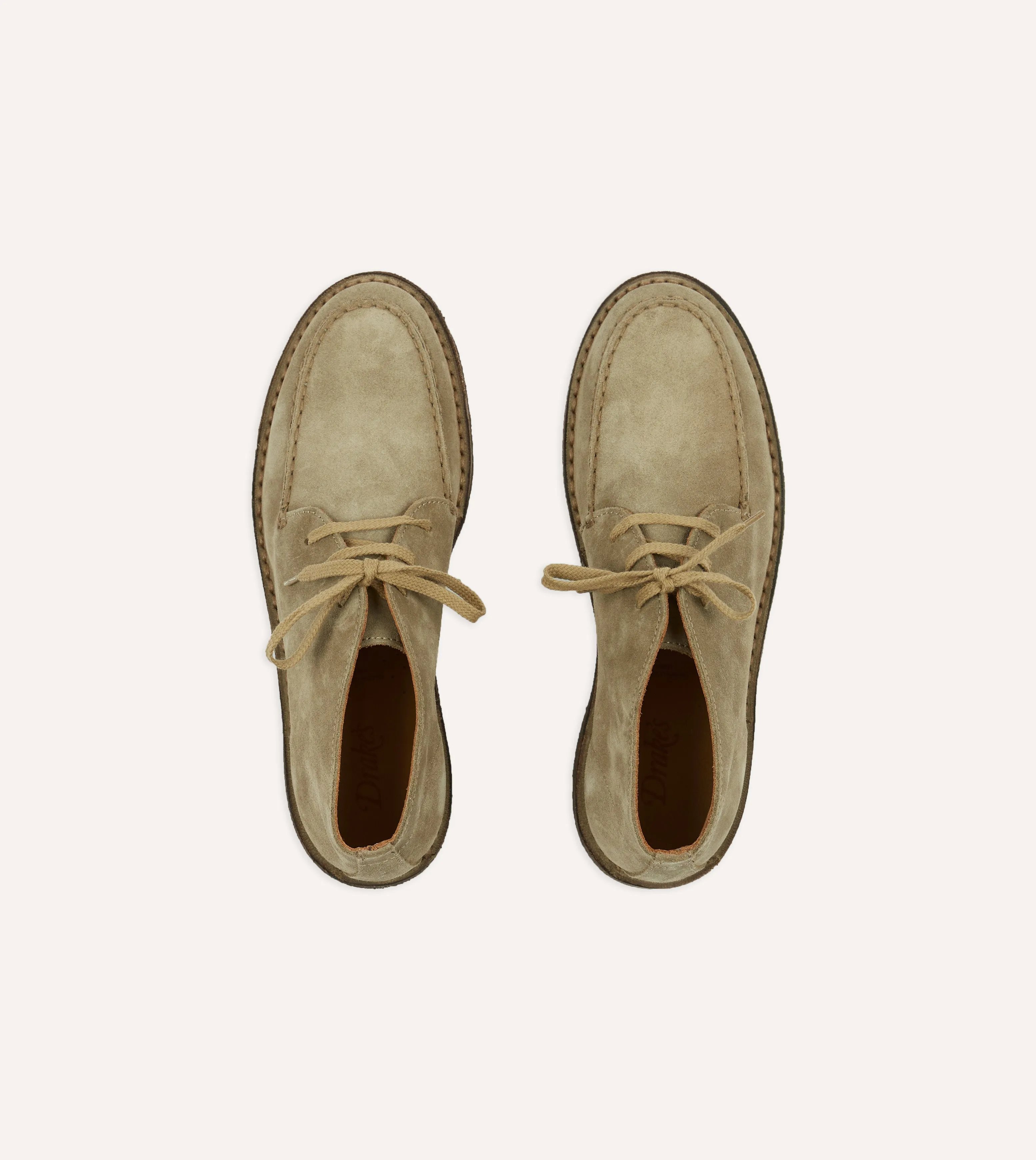 Crosby Moc-Toe Chukka Boot Sand Suede Scandi Cut Autumn Style
